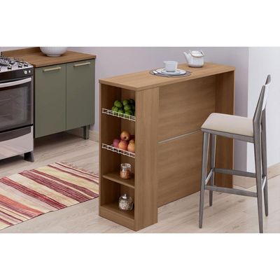 Bancada Ilha Cozinha 900515 c/ Fruteira Freijo - Telasul