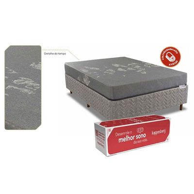 Colchão Casal Enrolado a Vácuo Espuma D28 Gray Bed in Box (138x188x19) - Kappesberg