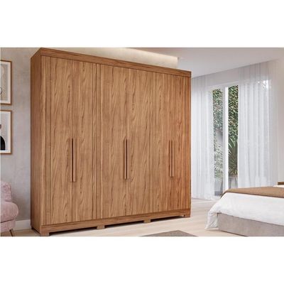 Guarda Roupa 6 Portas e 6 Gavetas Guarapari Cinamomo - Panan