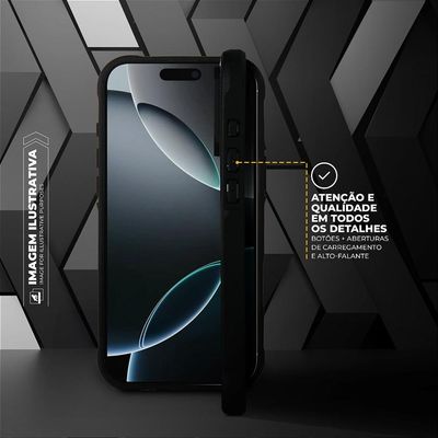 Capa para Samsung Galaxy S24 FE - Dual Shock Sense Preta - Gshield