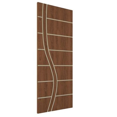 Kit 2 Portas De Madeira Frisada U.v 210cm X 70cm - R70ss Imbuia