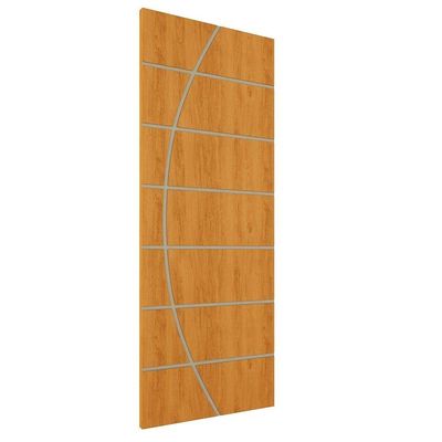Kit 3 Portas De Madeira Frisada U.v 210cm X 80cm - R20c Cerejeira
