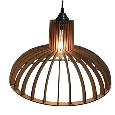 Luminária Teto Tipo Pendente Colônia - Cor: Preta
