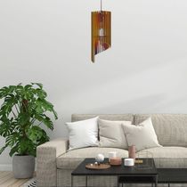 Luminária Teto Tipo Pendente Mística Mdf - Completa Cor: Marrom