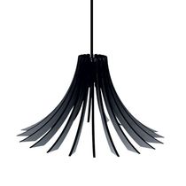 Luminária Teto Tipo Pendente Dalia Mdf - Completa Cor: Preta