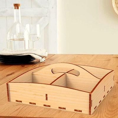 Porta Guardanapo E Sachê Em Mdf - Kit 10 Unidades