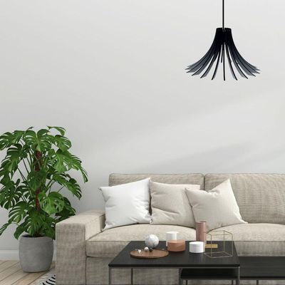 Luminária Teto Tipo Pendente Dalia Mdf - Completa Cor: Mdf Cru