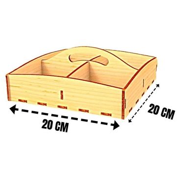 Porta Guardanapo E Sachê Em Mdf - Kit 10 Unidades