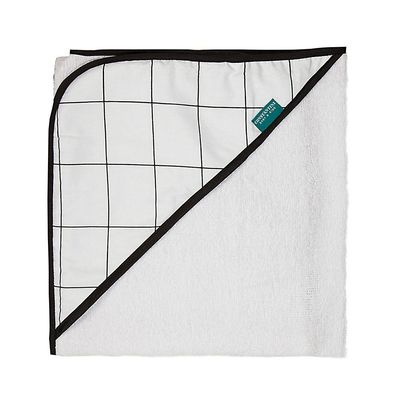 Toalha De Banho Baby Com Capuz Extra Macia 100% Algodão - Grid