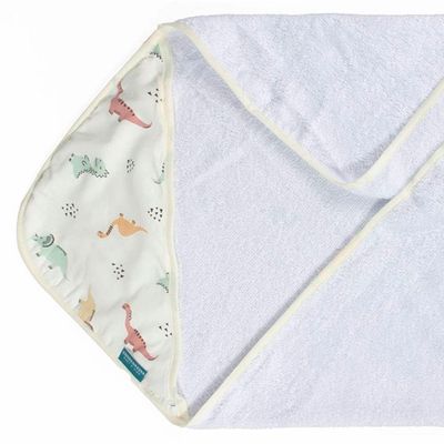 Toalha De Banho Baby Com Capuz Extra Macia 100% Algodão - Dinossauros
