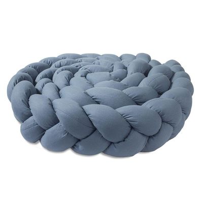 Trança Protetora Para Berço E Cama Percal 200 Fios Liso - Cinza Jeans