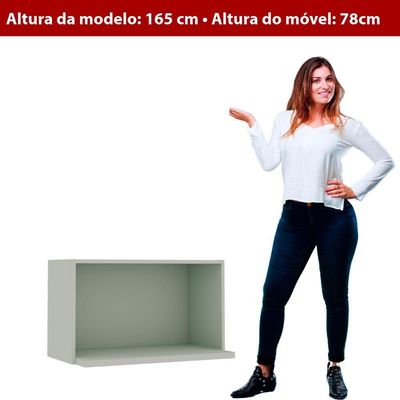 Armário De Cozinha Genialflex Iluminata Aéreo Hortelã