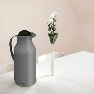 Garrafa Térmica De Mesa Siena Cinza 1l Café Chimarrão Chá
