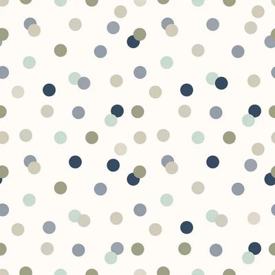 Papel De Parede Revoada Confete Azul, Menta E Cinza 4412