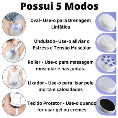 Aparelho Massageador Elétrico Profissional Orbital Drenagem