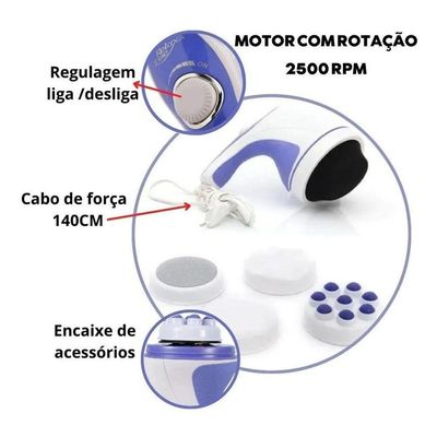 Aparelho Massageador Elétrico Profissional Orbital Drenagem