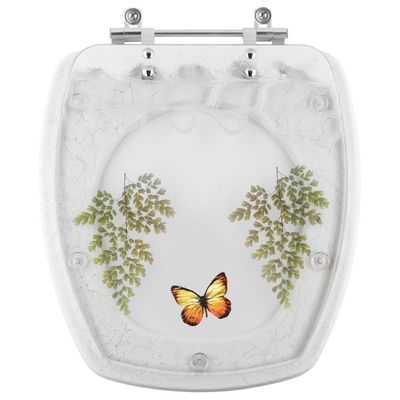 Tampa De Vaso Sanitário Decorado Avant Plus Branco Para Bacia Incepa