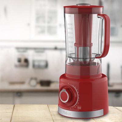 Liquidificador Philco Turbo Pro Maxx 6 PLQ1550 Vermelho 127V