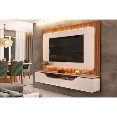 Painel Home Para Tv Até70" Treviso Ripado 100% Mdf Dj Móveis