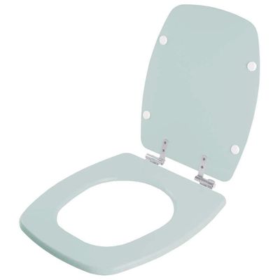 Assento Sanitário Soft Close Laguna Verde Agua Para Vaso Hervy