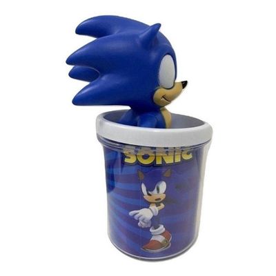 Kit Sonic The Hedgehog Caneca + Boneco 16cm