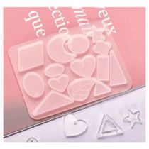 Molde De Silicone Para Resinas Lua-estrela-brinco-pingente