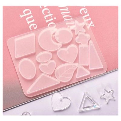 Molde De Silicone Para Resinas Lua-estrela-brinco-pingente