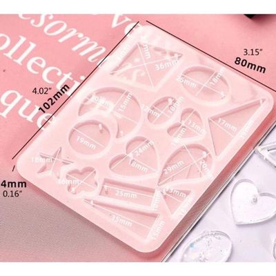Molde De Silicone Para Resinas Lua-estrela-brinco-pingente