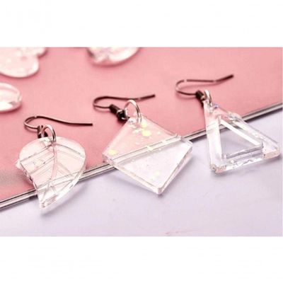 Molde De Silicone Para Resinas Lua-estrela-brinco-pingente