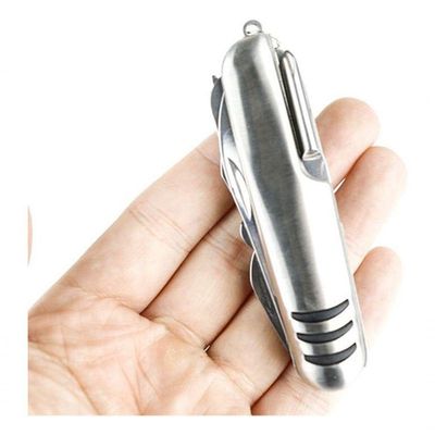Canivete Multifuncional Tático 11 Funções Bolso Inox
