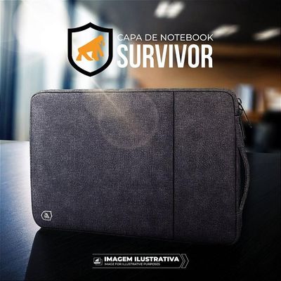 Capa Para Notebook De 15,6 - 17,3 Polegadas - Survivor - Cinza - Gshield