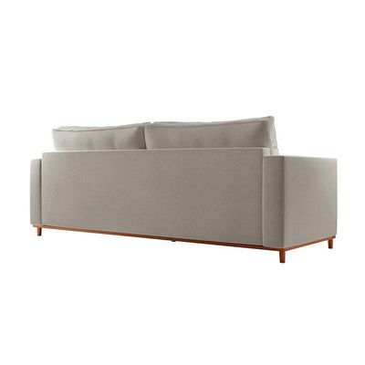 Sofá 3 Lugares Riviera Linho Cinza 190 cm