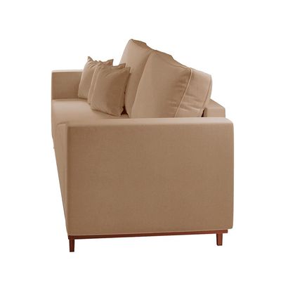 Sofá 3 Lugares Riviera Linho Bege 190 cm