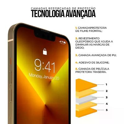 Película para iPhone 12 Pro Max - Defender Pro - Preta - Gshield