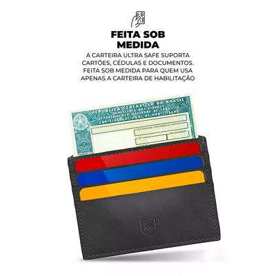 Carteira porta cartão RFID - Ultra Safe - Gshield