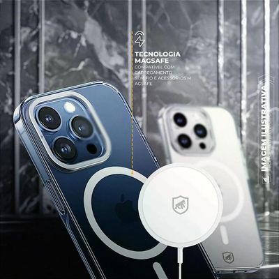 Capa para iPhone 14 Pro Max - MagSafe Crystal Armor Stand - NÃO AMARELA - Gshield