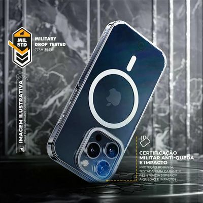 Capa para iPhone 14 Pro Max - MagSafe Crystal Armor Stand - NÃO AMARELA - Gshield