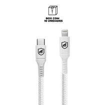 Cabo Lightning / Tipo C - Survivor - Branco - 1,5M  no Atacado - Caixa Fechada 10 Unidades - Gshield