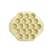 Provolera De Cerâmica Creme 19 Cavidades