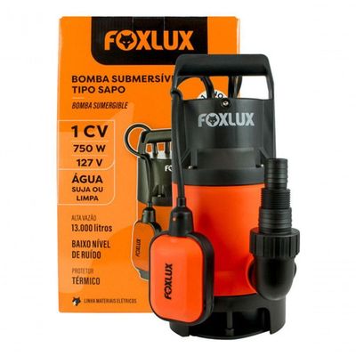 Bomba D'água Submersível 1cv 750w 127v Foxlux