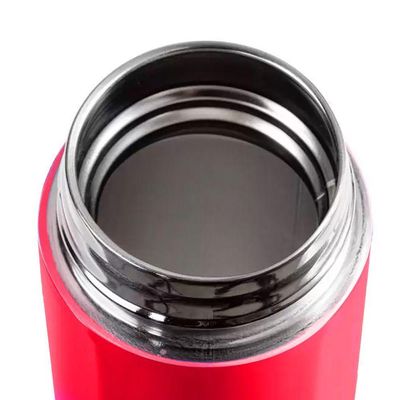 Garrafa Térmica Inox 500ml Quente Frio Tampa Vermelho Nº10