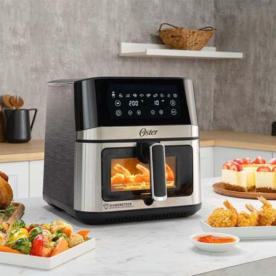 Fritadeira Oster Inox Diamondtech 7,5L Com Visor Transparente 220V
