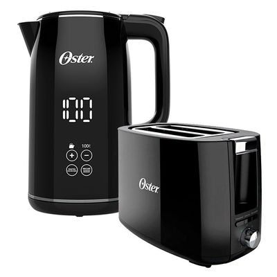 Kit Chaleira Digital 1,7L E Torradeira Black Oster 110V