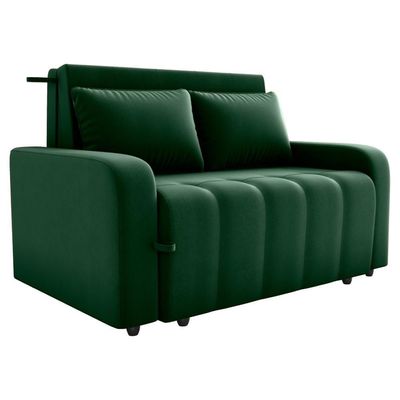 Sofa Cama 2 Lugares 138 Cm Amora Veludo Maserati Milani Store Verde