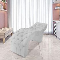 Maca Estofada Estética Cílios Salão Spa Suede Yasmim Branco