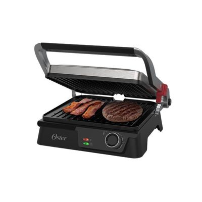 Grill Elétrico Multiuso Inox Oster 2 Em 1 110V