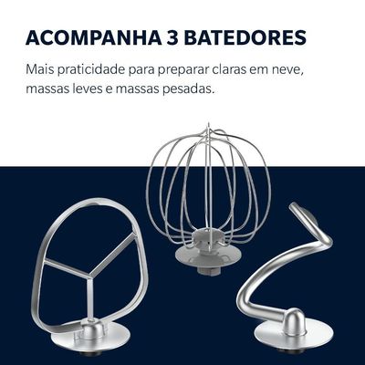 Batedeira Planetária Oster 4L Bowl Inox III 110V