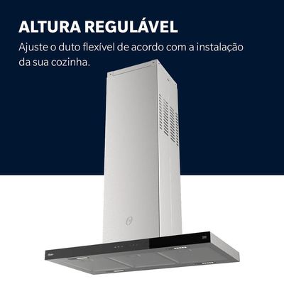 Coifa De Ilha Oster Inox Touch Control 90cm 110V