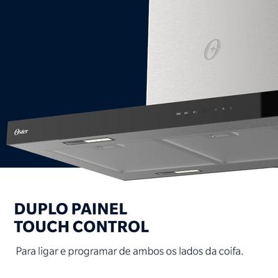 Coifa De Ilha Oster Inox Touch Control 90cm 110V