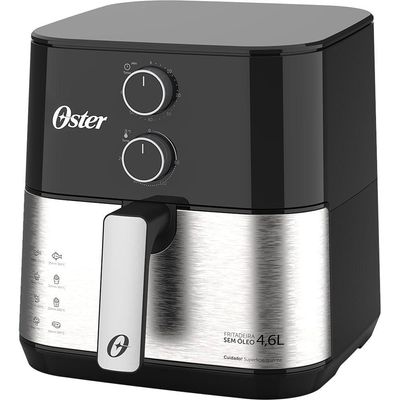 Kit Fritadeira Inox Compact 4,6L E Liquidificador 1400 Full Oster 110V